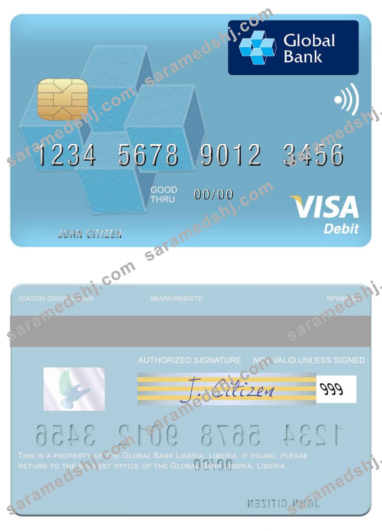 Liberia Global Bank Liberia visa debit card